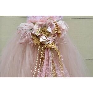 Elena Collection Couture – OOAK Upcycled Designer Dress/Bustle - Jabot Style